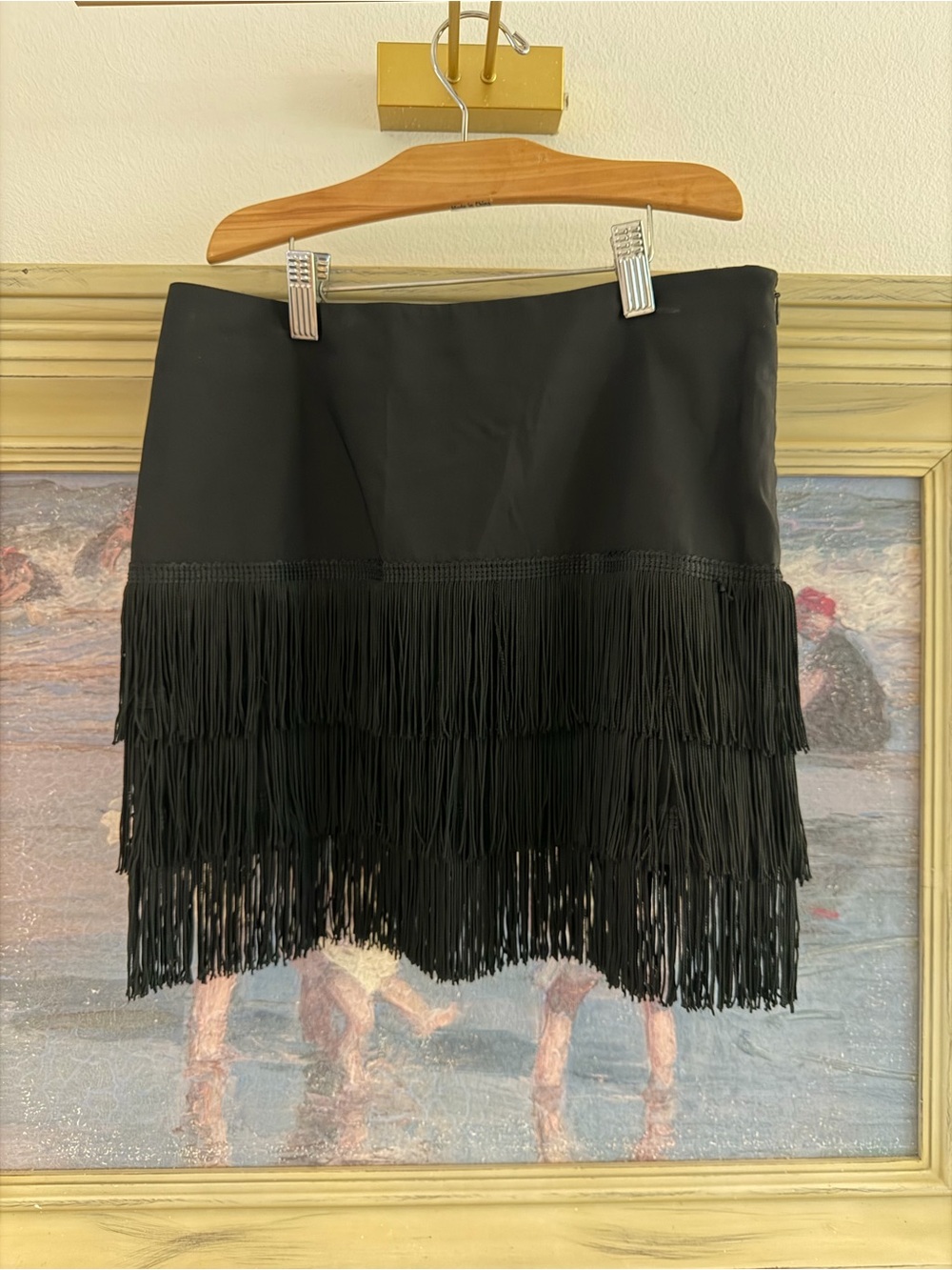Bebe ‘Y2K Fringe Skirt’